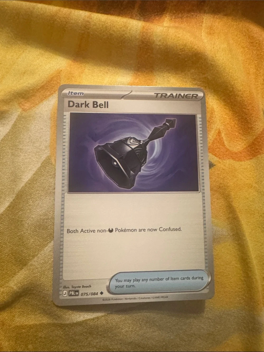 Pokémon Trainer item Card - Dark Bell